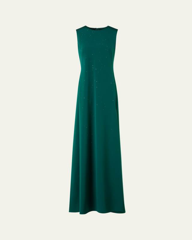 Swarovski Stars Silk Crepe Gown